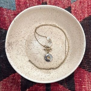 Elegant Gold Tone Locket Pendant Necklace